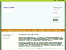 Tablet Screenshot of parkplacelafayette.com